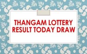 thangam lottery today result