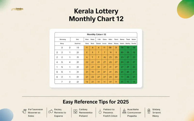 kerala lottery monthly chart